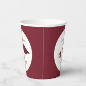 Maroon- en witscholingspartij papieren bekers (Rechts)