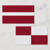 Maroon et Carte de visite blanc ajustables (Devant / Derrière)