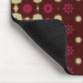 Maroon Floral mouse pad Muismat (Hoek)