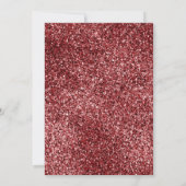 Maroon Floral Nikah Faire-part de mariage islamiqu (Dos)