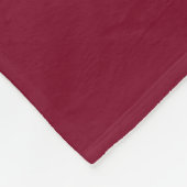 Maroon Foto Afstuderen Fleece Deken (Hoek)