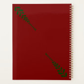 Maroon Geometric design planner (Achterkant)