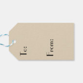 Maroon Gift Label Cadeaulabel (Achterkant Horizontaal)