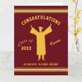 Maroon Gold, carte de diplôme d'études secondaires (Fleur jaune)