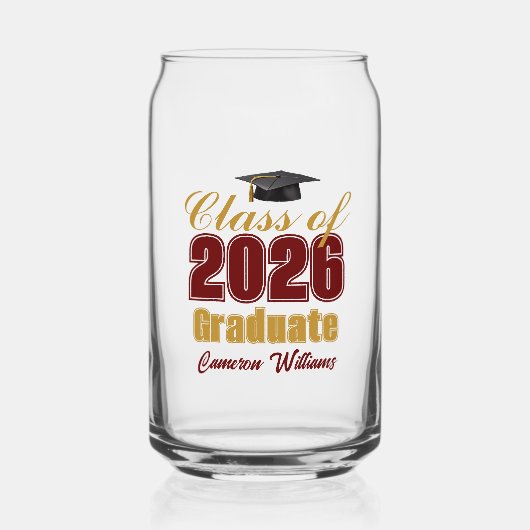 Maroon Gold Class of 2026 Graduation Party (Recto)