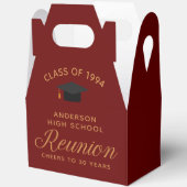 Maroon Gold High School Alumni Reunion Party Bedankdoosjes (Open)