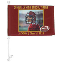 Maroon Gold High School Football Player Photo