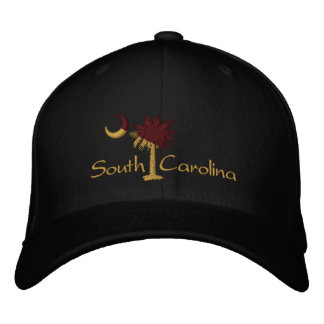 Maroon/Gold SC Palmetto foncé Lune Casquette brodé