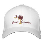 Maroon/Gold SC Palmetto Moon Casquette brodé (Devant)