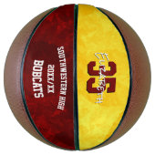 maroon gold team spirit basketbal (Verticaal)