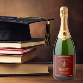 Maroon Gold Veterinary School Afstudeerfeest Sparkling Wijnetiket