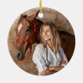 Maroon Gold Veterinary School Foto Afstuderen Keramisch Ornament (Achterkant)