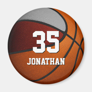 maroon grijs basketbalsportteam cadeautjes magneet