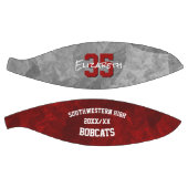 Maroon grijs team kleuren meisjes herdenking basketbal (Panelen)