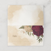 Maroon groen beige goud botanisch (Buitenkant ongevouwen)