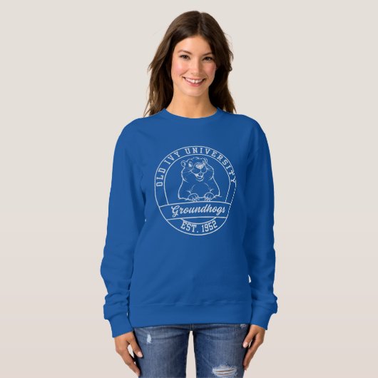 Maroon Groundhogs Dark Sweatshirt - Women's (Devant entier)