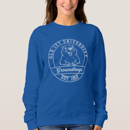 Maroon Groundhogs Donkere Sweatshirt - Dames (Voorkant)