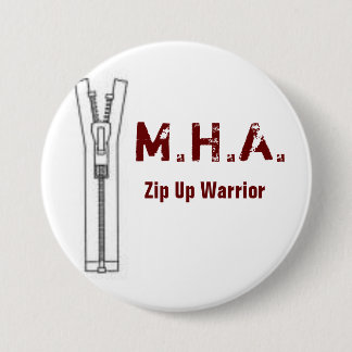 Maroon Hoodie Army Round Pin Ronde Button 7,6 Cm