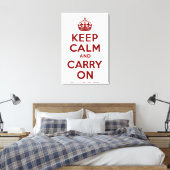 Maroon Houd kalm en draag op verpakt canvas (Insitu (Slaapkamer))