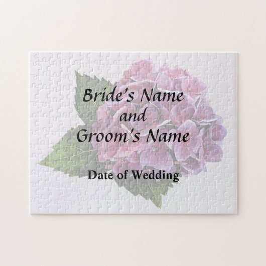 Maroon Hydrangea Wedding Products Legpuzzel (Horizontaal)