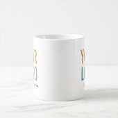 Maroon Inner & Handle Mug Custom Logo Promotionnel (Centre)