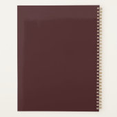 Maroon Islamic Art Geometric Pattern Planner (Achterkant)