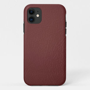 Maroon Leather Look iPhone 5 coque