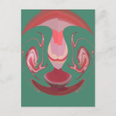 Maroon Majesty: Rustic Radiance getextureerd Afrik Briefkaart (Voorkant)