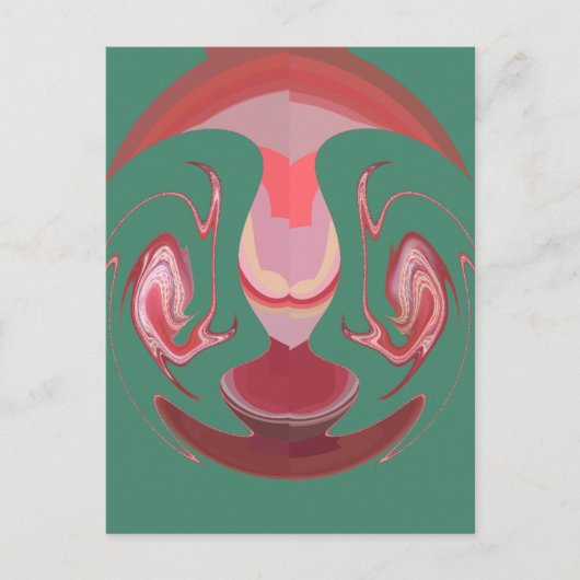 Maroon Majesty: Rustic Radiance getextureerd Afrik Briefkaart (Voorkant)