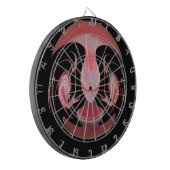 Maroon Majesty: Rustic Radiance getextureerd Afrik Dartbord (Voorkant Links)