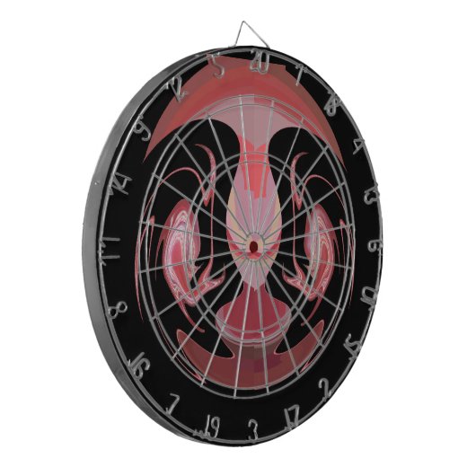 Maroon Majesty: Rustic Radiance getextureerd Afrik Dartbord (Voorkant Links)