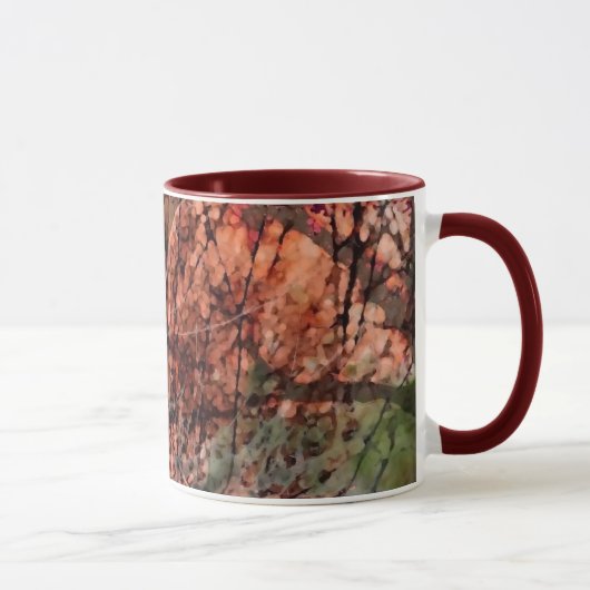 Maroon manipulé Arbres à couche Mug (Droite)
