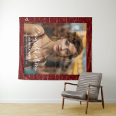 Maroon Math Congratulations Photo Graduation Wandkleed (In Situ (horizontaal))