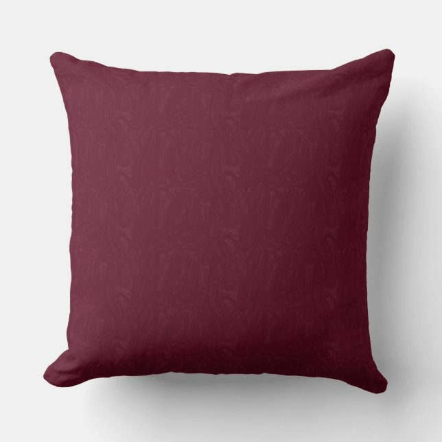Maroon Moire Texture Print Sierkussen 20 x 20 inch (Voorkant)