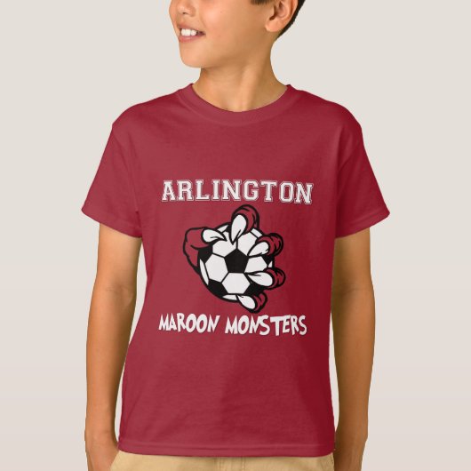 Maroon Monsters Kinder Shirt (Voorkant)