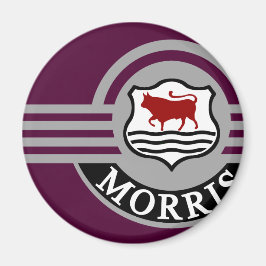 Maroon Morris Minor Fridge Magneet