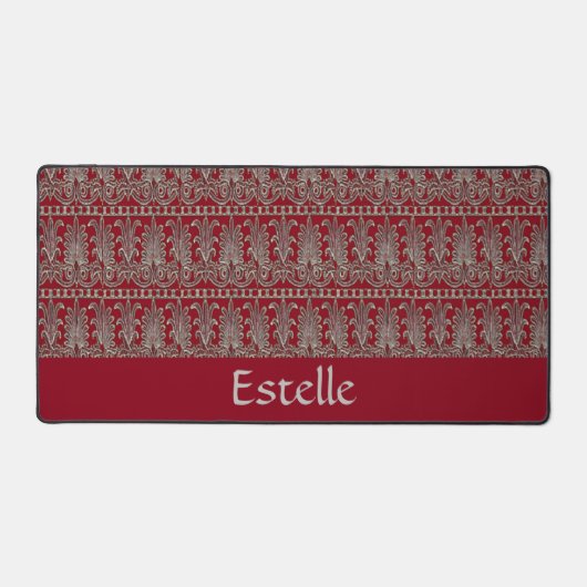 Maroon motif décoratif gris victorien (Recto)