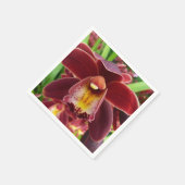 Maroon Orchids I Beauful Red Floral Servetten (Hoek)