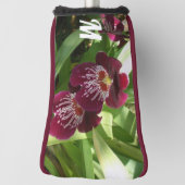 Maroon Orchids II Elegant Floral Golfheadcover (Draai 90)