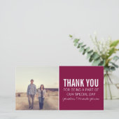 Maroon Photo Merci Cartes (Debout devant)