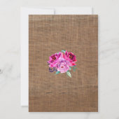 Maroon Plum Surprise 50e Fête Invitations femelle (Dos)