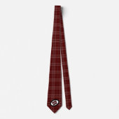 Maroon Pset Pattern Game Day Stropdas (Voorkant)