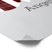 Maroon Pset Rattle Aggie Baby Foto Poster (Hoek)