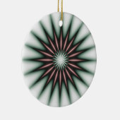 Maroon Radiant Pattern Keramisch Ornament (Rechts)