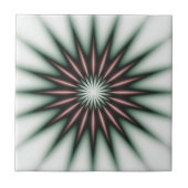 Maroon Radiant Pattern Tegeltje (Voorkant)