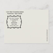 maroon Red bewaart de datum van pensionering Aankondigingskaart (Achterkant)