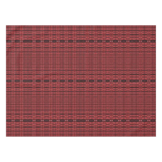 Maroon Red Black Pattern Tafelkleed (Voorkant (Horizontaal))