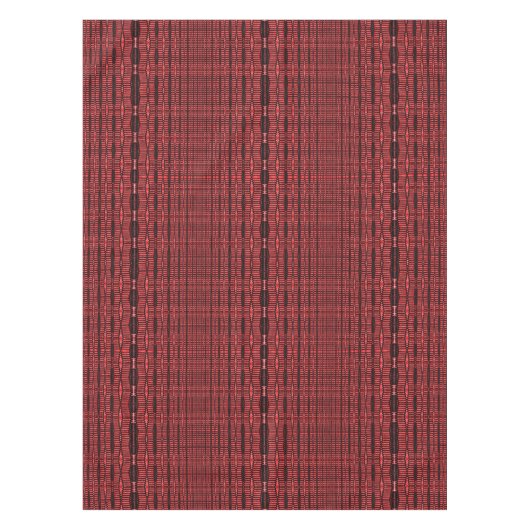 Maroon Red Black Pattern Tafelkleed (Voorkant)