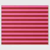 Maroon Red Pink Stripes Design Cadeaupapier (Vlak)