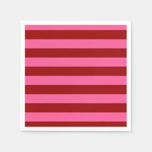Maroon Red Pink Stripes Design Servet